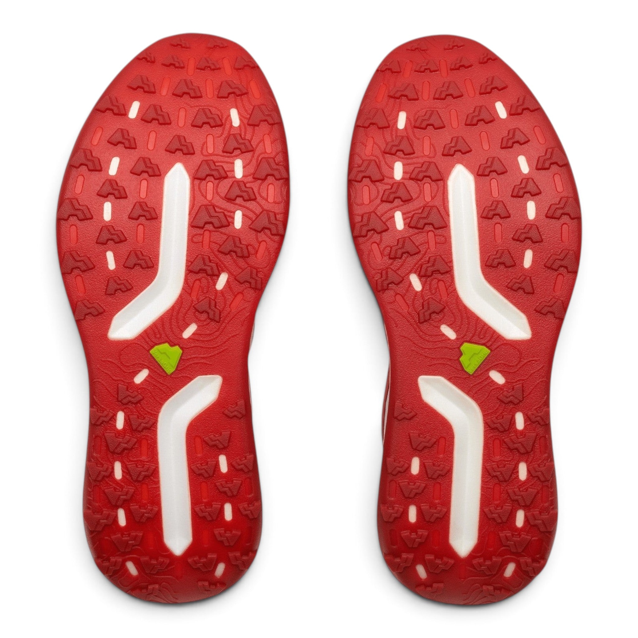 Endurance Edge H1 womens road-to-trail running shoe red VersaGrip outsole with white traction lugs