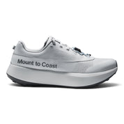 Endurance Edge Mount to Coast H1 light grey road-to-trail running shoe with CircleCELL midsole and dual lacing system