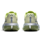 Endurance Edge Mount to Coast C135 women's running shoes in pale yellow with silver reflective heel details