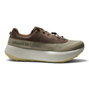 Endurance Edge Mount to Coast H1 brown road-to-trail running shoe with thick white CircleCELL midsole and lacing system
