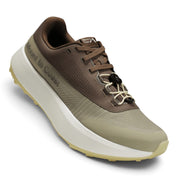 Endurance Edge Mount to Coast H1 road-to-trail running shoe in brown and beige with a high-performance midsole.