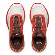 Endurance Edge Mount to Coast H1 road-to-trail running shoes in white and orange with dual lacing and durable outsole