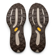 Endurance Edge T1 men's trail running shoes with Vibram Megagrip outsole and Litebase. Beige and brown.